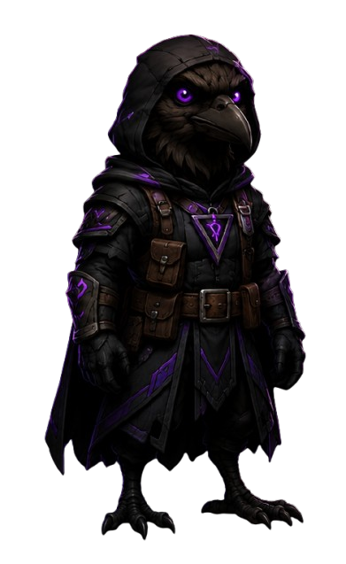 Mascote Raven Guardião